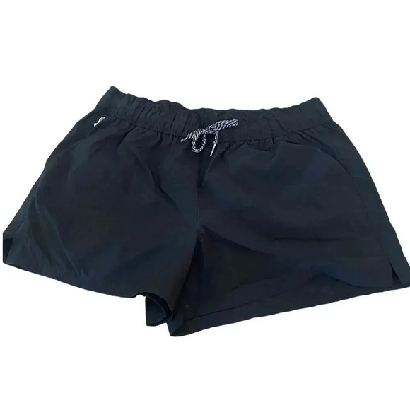 Avalanche Women's Black Drawstring High Rise Athletic Shorts Size Large - Picture 1 of 6